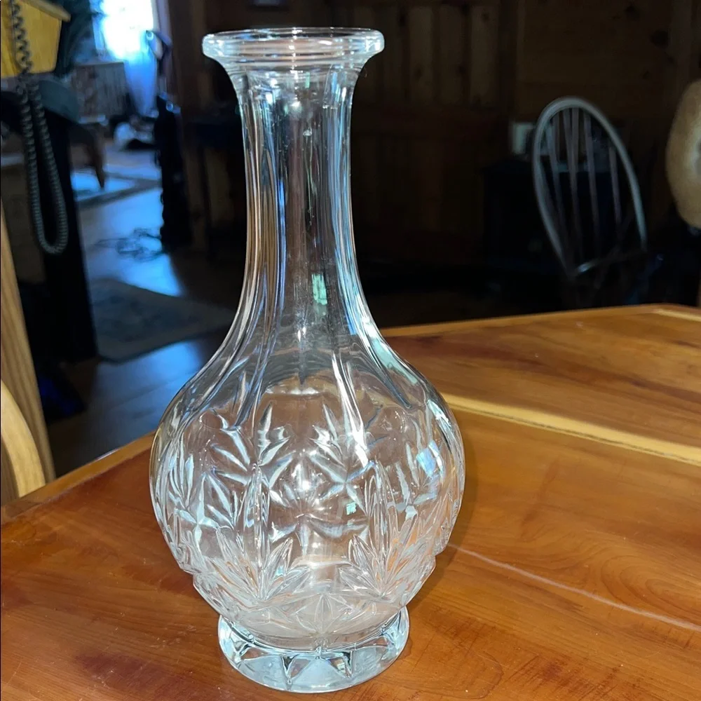American Brilliant Period Antique Cut Glass Carafe Decanter Vase - Picture 2 of 4